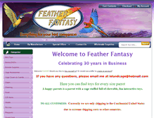 Tablet Screenshot of featherfantasy.com